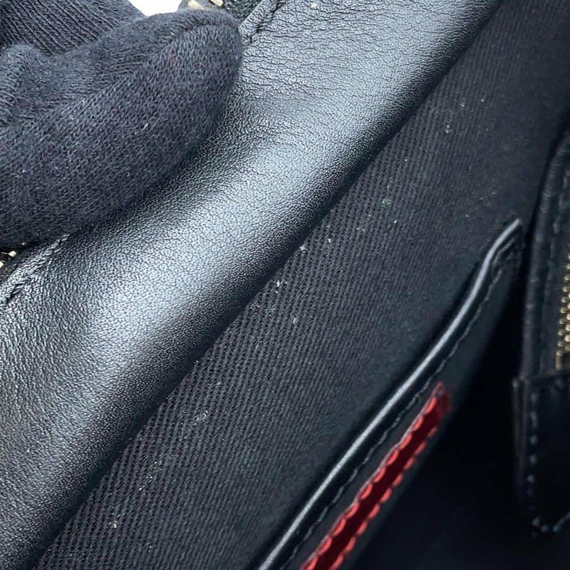 ヴァレンティノ・ガラヴァーニ ハンドバッグ ロックスタッズ レザー VALENTINO 2wayショルダーバッグ 黒