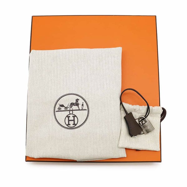 エルメス バーキン25 トリコロール エコルセ/エトゥープ/ブラック/シルバー金具 エプソン W刻印 HERMES Birkin