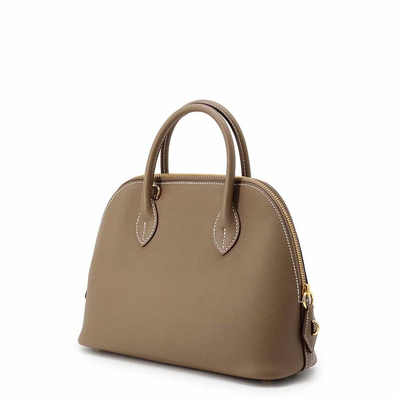 エルメス ボリード1923 25 エトゥープ/ゴールド金具 エバーカラー W刻印 2wayショルダー