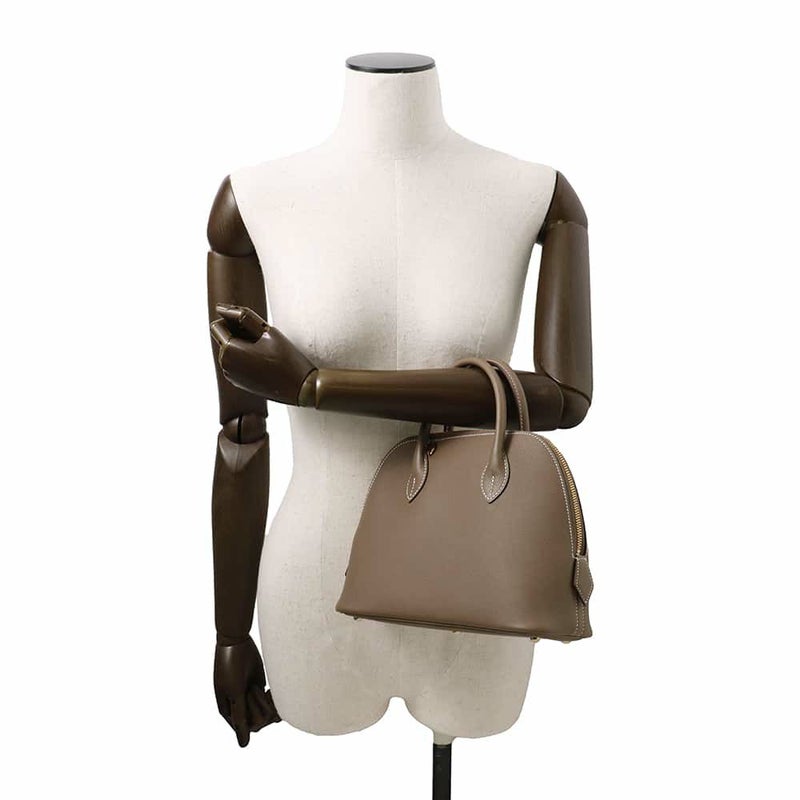 エルメス ボリード1923 25 エトゥープ/ゴールド金具 エバーカラー W刻印 2wayショルダー