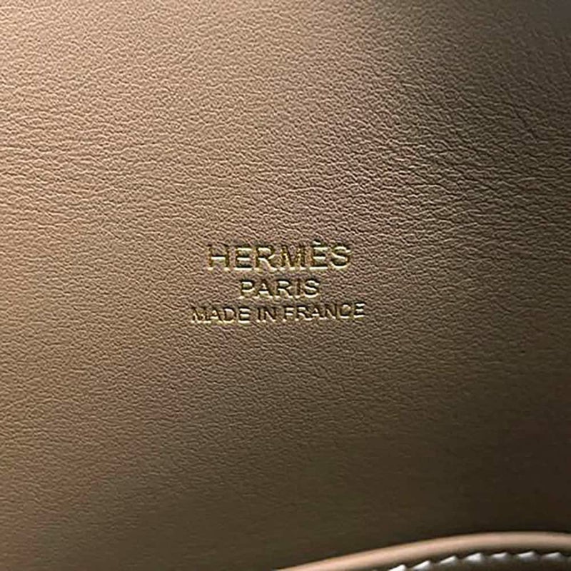 エルメス ボリード1923 25 エトゥープ/ゴールド金具 エバーカラー W刻印 2wayショルダー