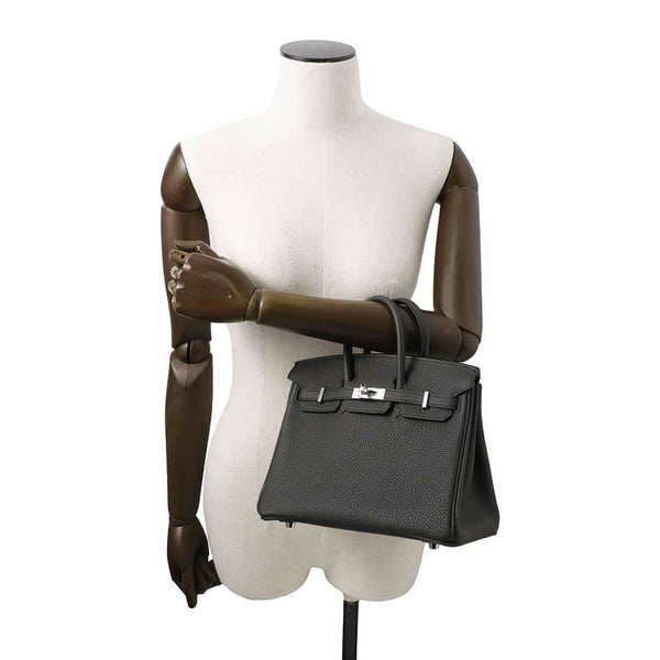 エルメス バーキン25 ヴェルソ プロン/ヴェールオリーブ/シルバー金具 トゴ K刻印 HERMES Birkin ハンドバッグ