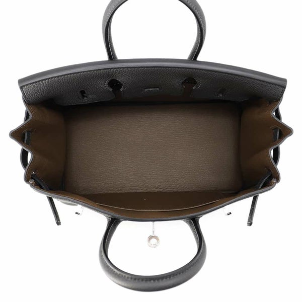 エルメス バーキン25 ヴェルソ プロン/ヴェールオリーブ/シルバー金具 トゴ K刻印 HERMES Birkin ハンドバッグ