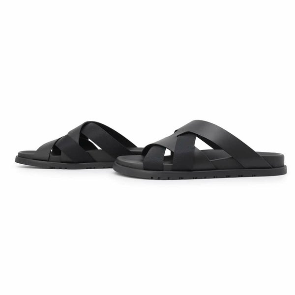 エルメス サンダル カジミール レザー メンズサイズ42 HERMES 靴 黒