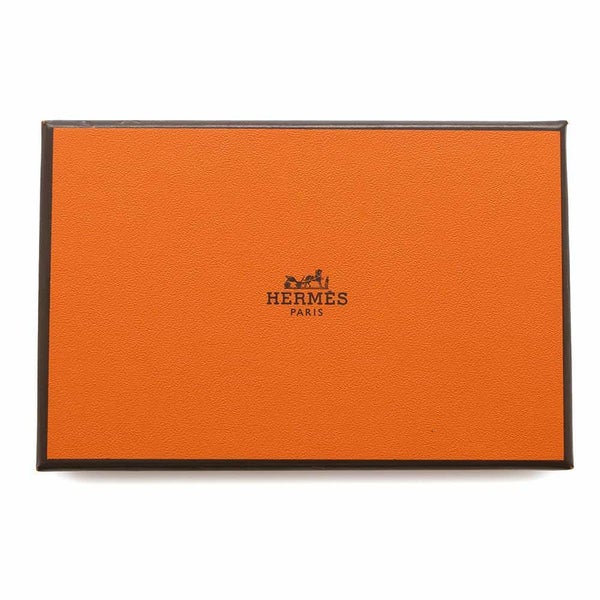 エルメス カードケース カルヴィ プロン/シルバー金具 エバーカラー U刻印 HERMES 名刺入れ