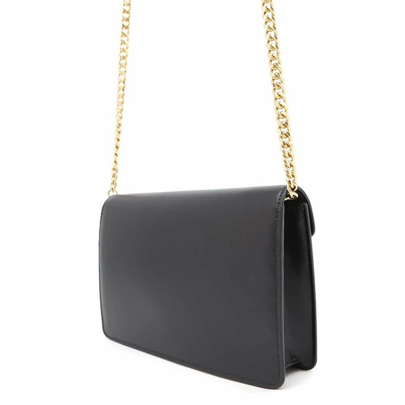 セリーヌ チェーンウォレット トリオンフ マーゴ シャイニーカーフレザー 10L033DPV CELINE 黒