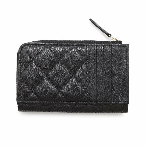 シャネル コインケース マトラッセ ココマーク キャビアスキン AP3179 CHANEL フラグメント カードケース 黒