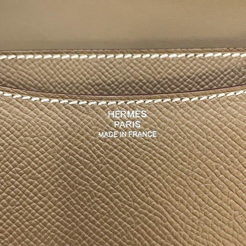 エルメス ミニ コンスタンス3 ミロワール エトゥープ/シルバー金具 ヴォーエプソン B刻印