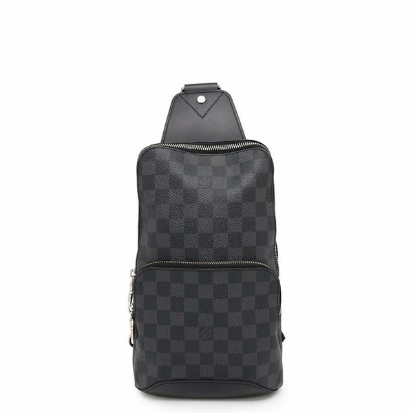 ルイヴィトン ボディバッグ ダミエ・グラフィット アヴェニュー・スリングバッグ N41719 LOUIS VUITTON 黒 ブラック