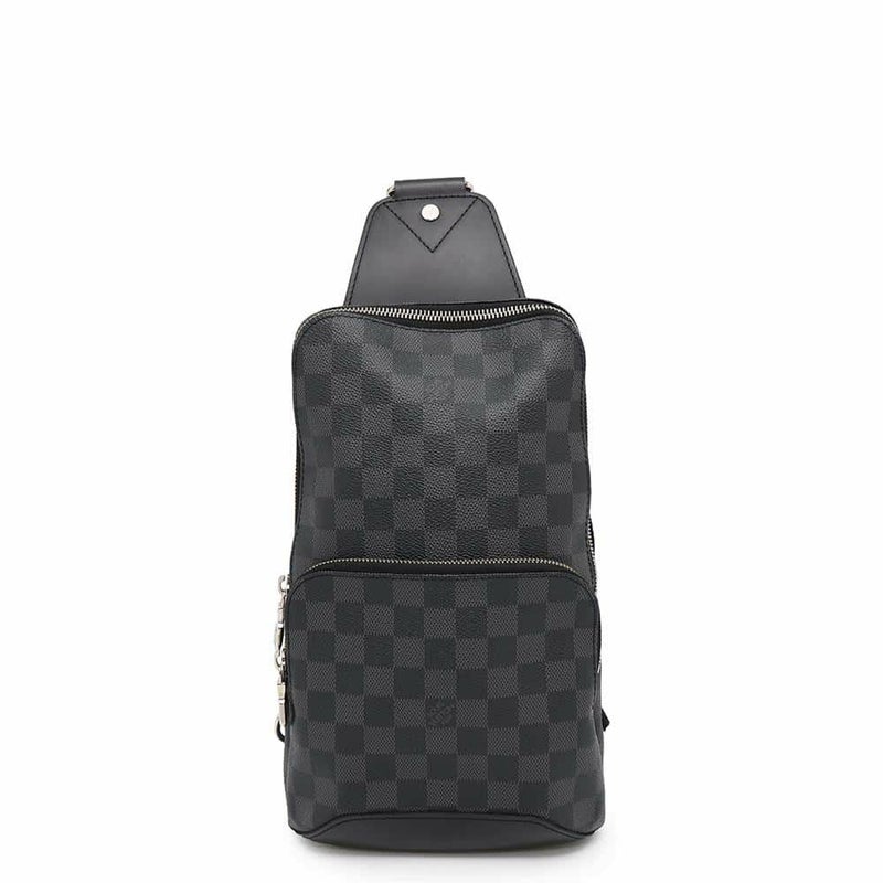 ルイヴィトン ボディバッグ ダミエ・グラフィット アヴェニュー・スリングバッグ N41719 LOUIS VUITTON 黒 ブラック