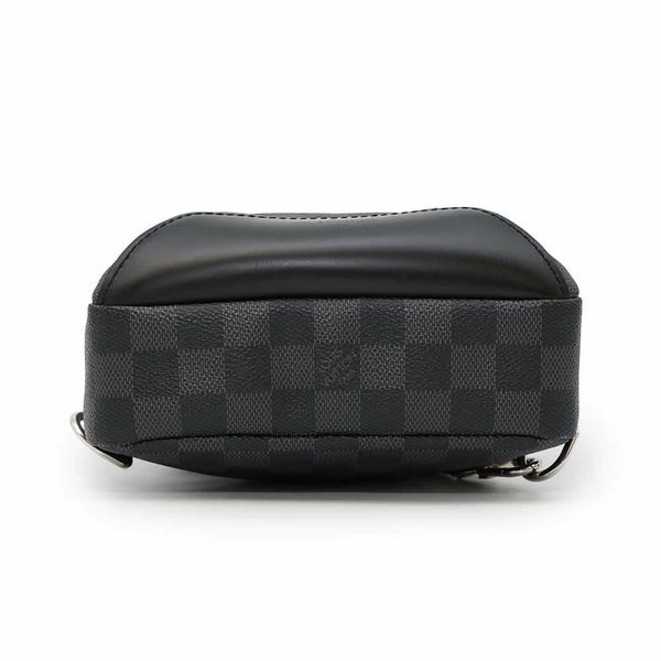 ルイヴィトン ボディバッグ ダミエ・グラフィット アヴェニュー・スリングバッグ N41719 LOUIS VUITTON 黒 ブラック