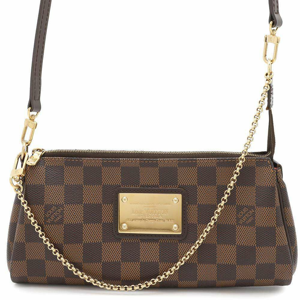ルイヴィトン ショルダーバッグ ダミエ・エベヌ エヴァ N55213 LOUIS VUITTON アクセサリーポーチ 2way ルイヴィトン ショルダーバッグ ダミエ・エベヌ エヴァ N55213 LOUIS