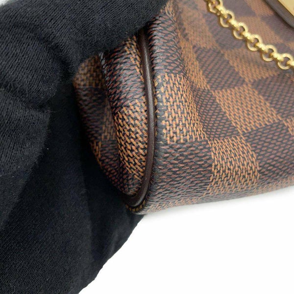 ルイヴィトン ショルダーバッグ ダミエ・エベヌ エヴァ N55213 LOUIS VUITTON アクセサリーポーチ 2way