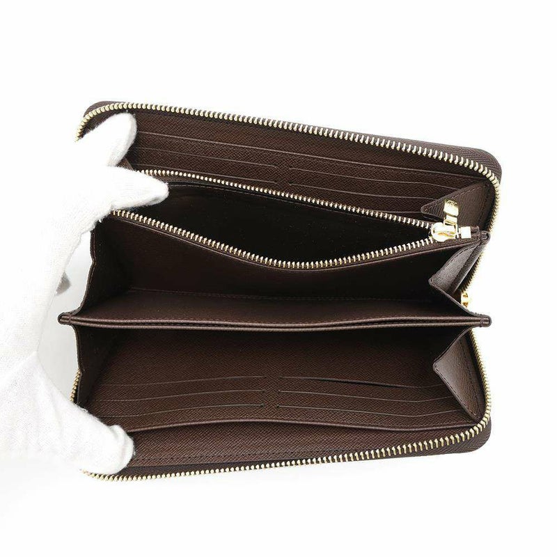 ルイヴィトン 長財布 ダミエ・エベヌ ジッピー・ウォレット N41661 LOUIS VUITTON 財布
