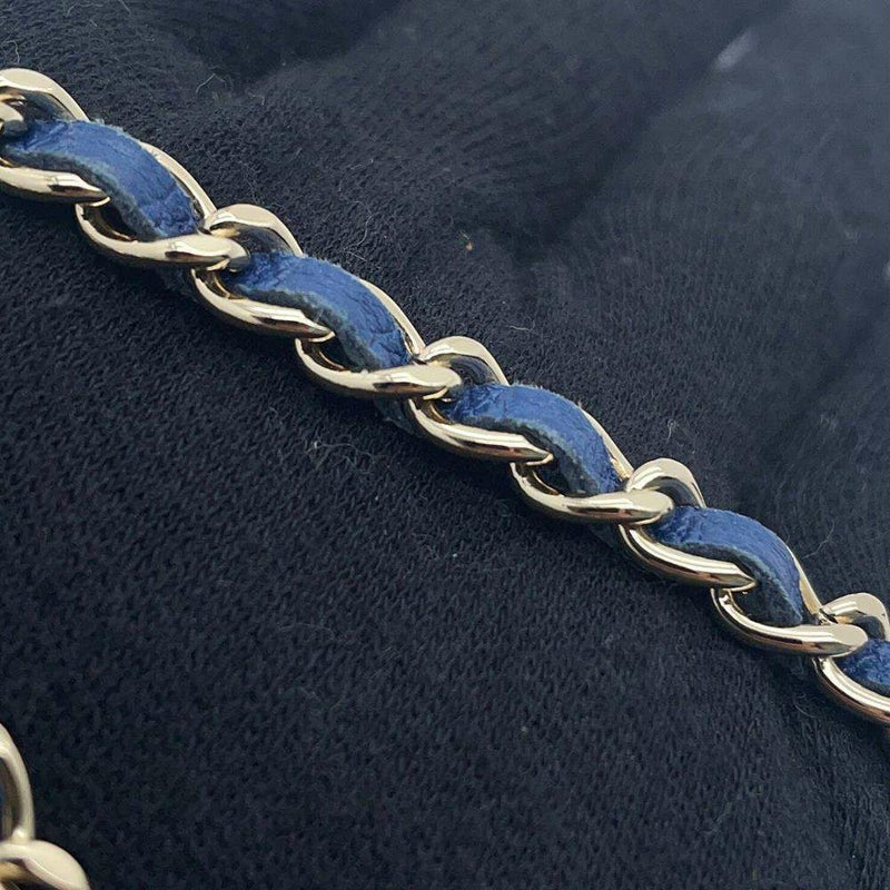 シャネル チェーンショルダーバッグ デニム マトラッセ ココマーク AP2603 CHANEL ミニバッグ