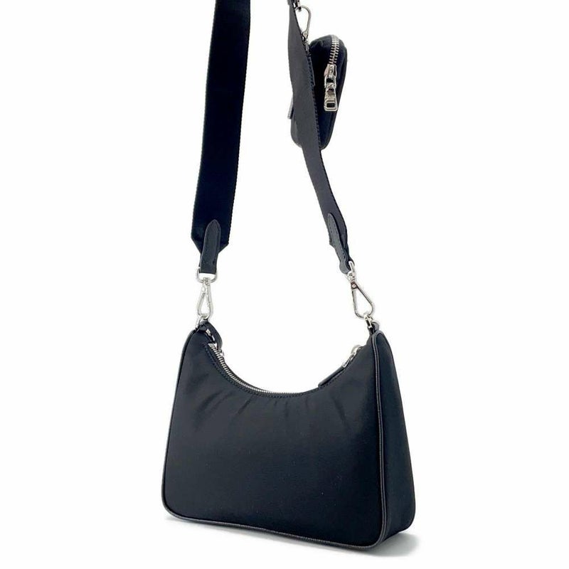 プラダ ショルダーバッグ Re-Edition2005 ナイロン 1BH204 PRADA 2wayバッグ 黒