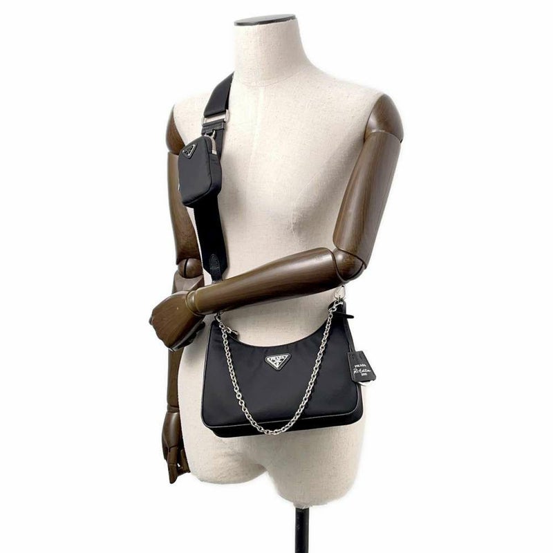 プラダ ショルダーバッグ Re-Edition2005 ナイロン 1BH204 PRADA 2wayバッグ 黒