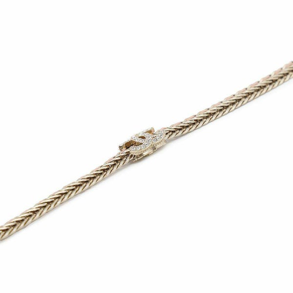 シャネル チョーカー ココマーク レザー ラインストーン メタル B22 S AB8307 CHANEL アクセサリー