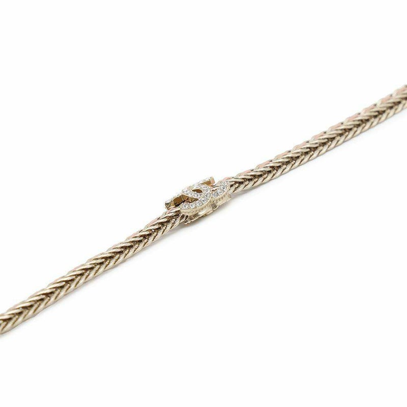 シャネル チョーカー ココマーク レザー ラインストーン メタル B22 S AB8307 CHANEL アクセサリー