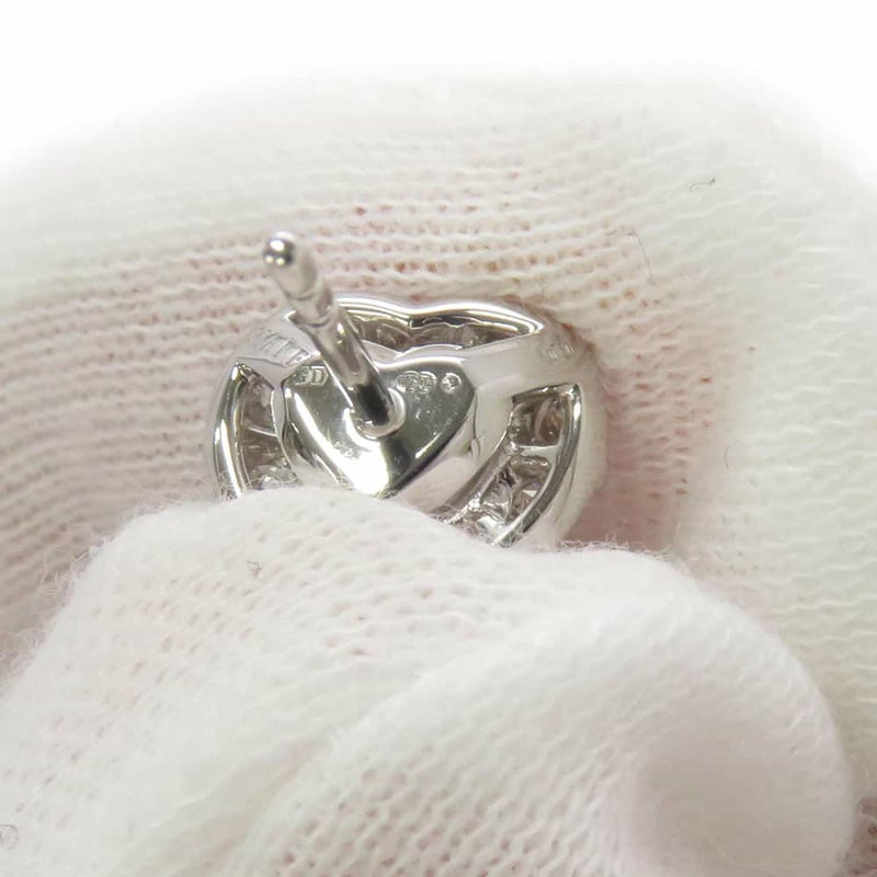 グラフ ピアス アイコン ハートシェイプ ダイヤモンド スタッドイヤリング ダイヤ 中石0.70ct/0.73ct K18WGホワイトゴールド GIA鑑定書付き