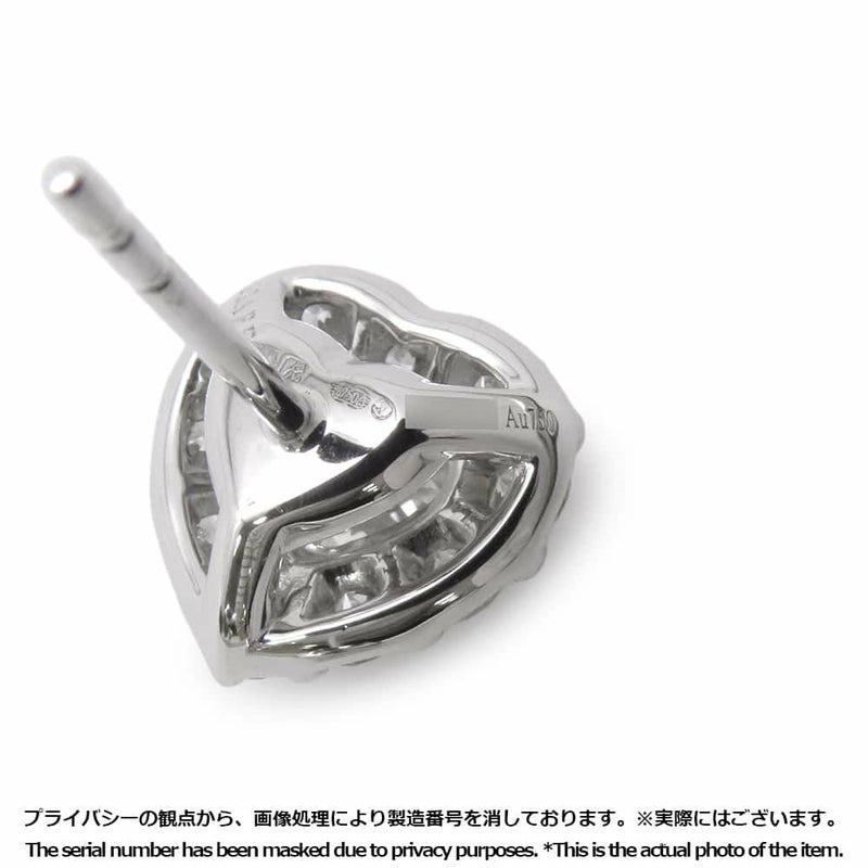 グラフ ピアス アイコン ハートシェイプ ダイヤモンド スタッドイヤリング ダイヤ 中石0.70ct/0.73ct K18WGホワイトゴールド GIA鑑定書付き