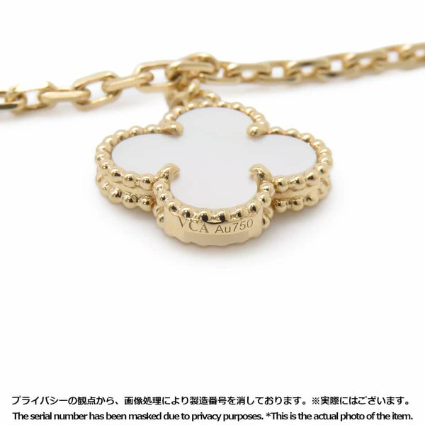 ヴァンクリーフ&アーペル ブレスレット ラッキー アルハンブラ 4モチーフ カーネリアン タイガーズアイ マザーオブパール マラカイト K18YG