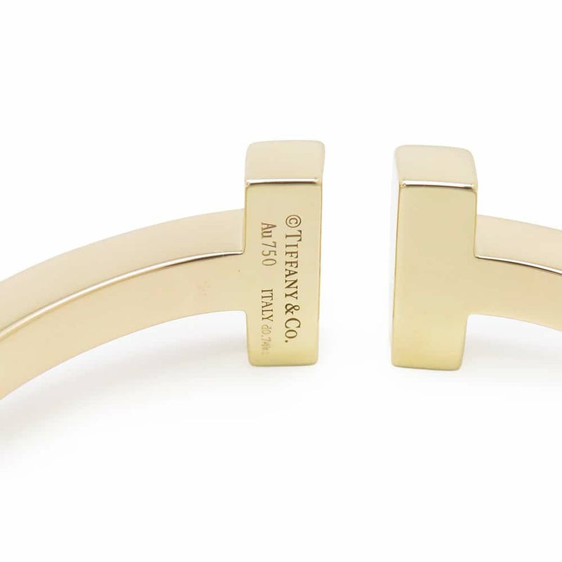 ティファニー ブレスレット Tスクエア パヴェ ダイヤモンド スモール ダイヤ 計0.74ct K18YGイエローゴールド 60153367