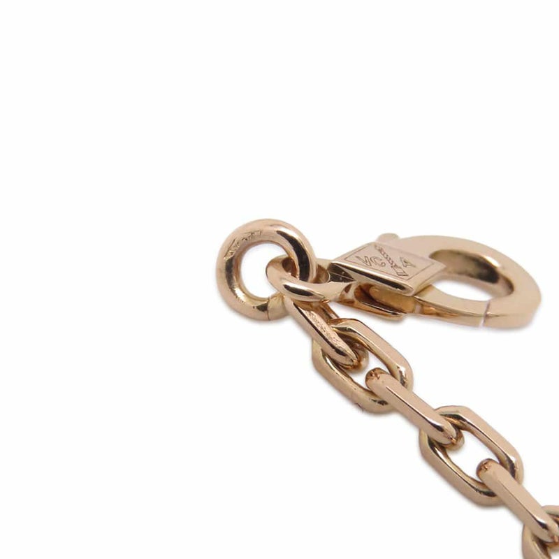 ヴァンクリーフ&アーペル ブレスレット ラッキースプリング 5モチーフ オニキス カーネリアン マザーオブパール K18PG VCARP7RR00