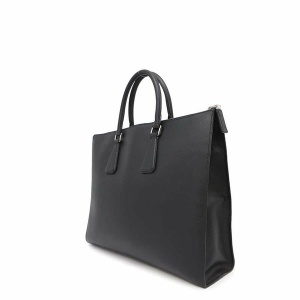 プラダ トートバッグ トライアングルロゴ サフィアーノレザー 2VG039 PRADA 黒