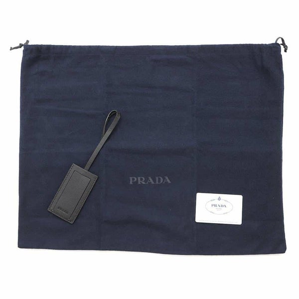プラダ トートバッグ トライアングルロゴ サフィアーノレザー 2VG039 PRADA 黒