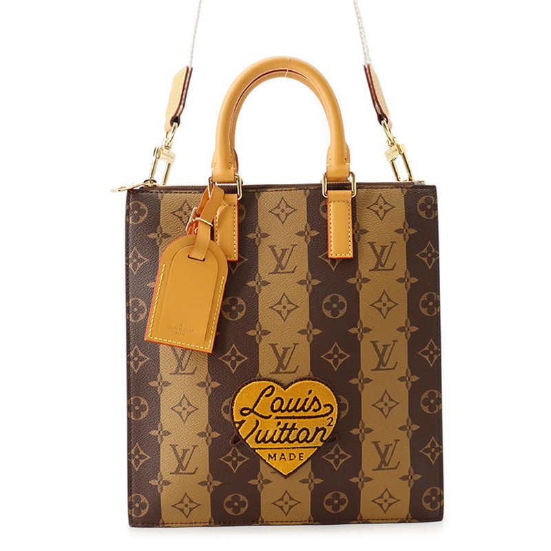 ルイヴィトン ハンドバッグ モノグラム・ストライプ サックプラ・メッセンジャー M45969 LOUIS VUITTON 2way NIGOコラボ