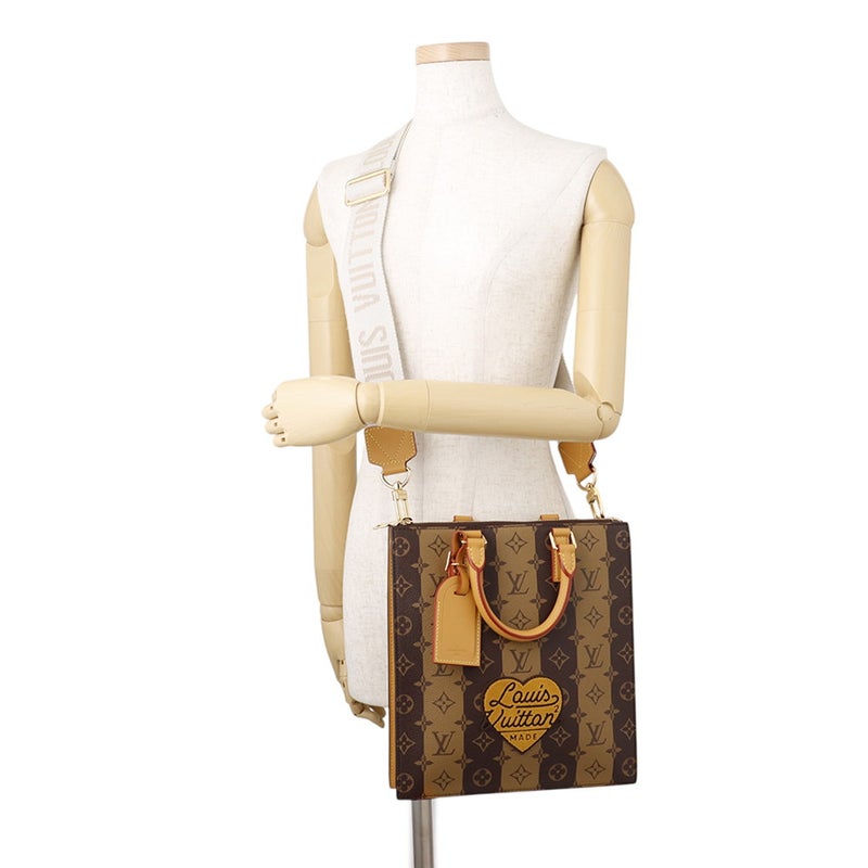 ルイヴィトン ハンドバッグ モノグラム・ストライプ サックプラ・メッセンジャー M45969 LOUIS VUITTON 2way NIGOコラボ