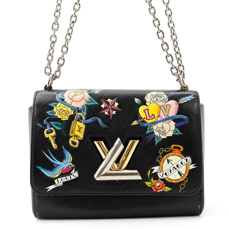 ルイヴィトン チェーンショルダーバッグ エピ ツイストMM M52897 LOUIS VUITTON 黒 ブラック