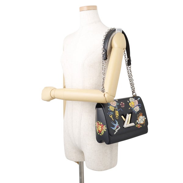 ルイヴィトン チェーンショルダーバッグ エピ ツイストMM M52897 LOUIS VUITTON 黒 ブラック