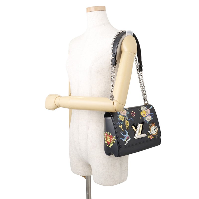 ルイヴィトン チェーンショルダーバッグ エピ ツイストMM M52897 LOUIS VUITTON 黒 ブラック
