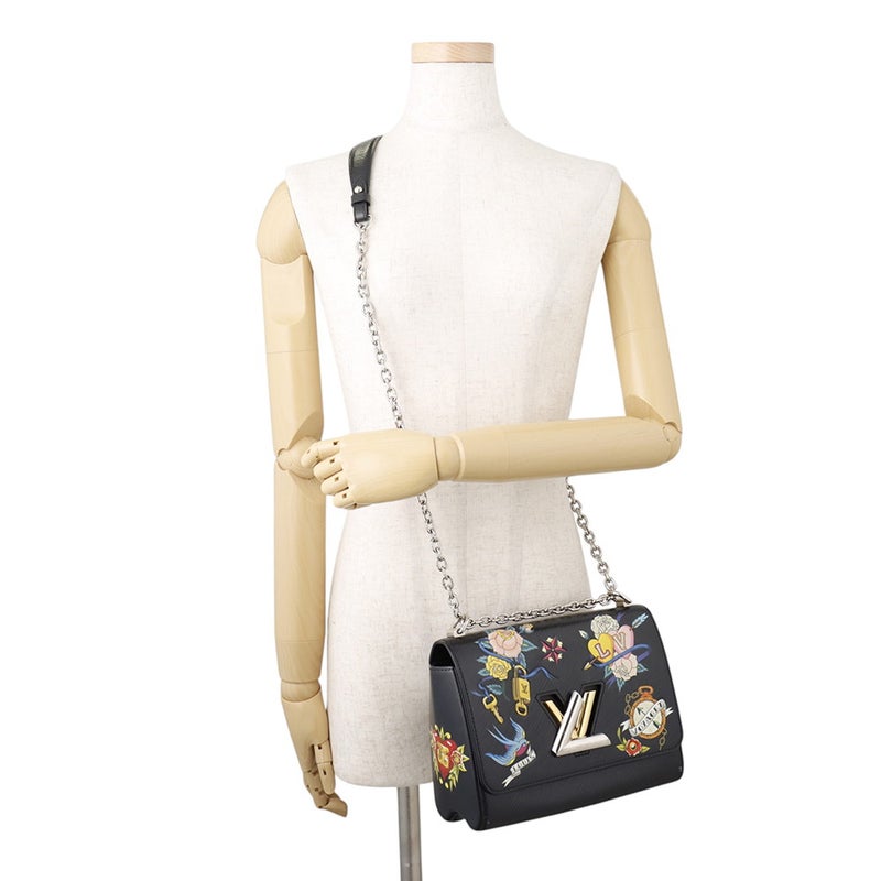 ルイヴィトン チェーンショルダーバッグ エピ ツイストMM M52897 LOUIS VUITTON 黒 ブラック