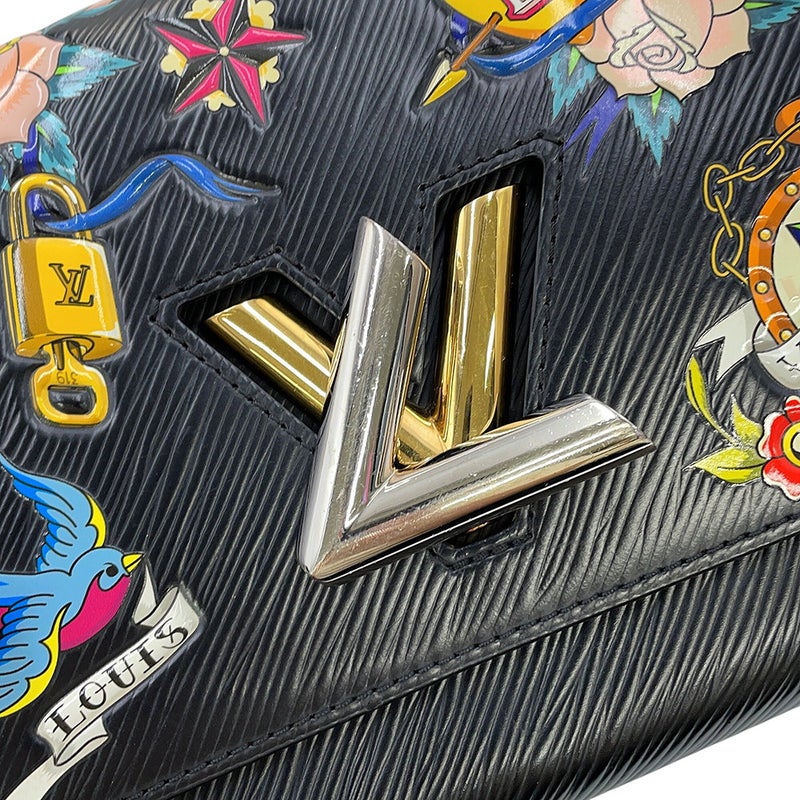 ルイヴィトン チェーンショルダーバッグ エピ ツイストMM M52897 LOUIS VUITTON 黒 ブラック