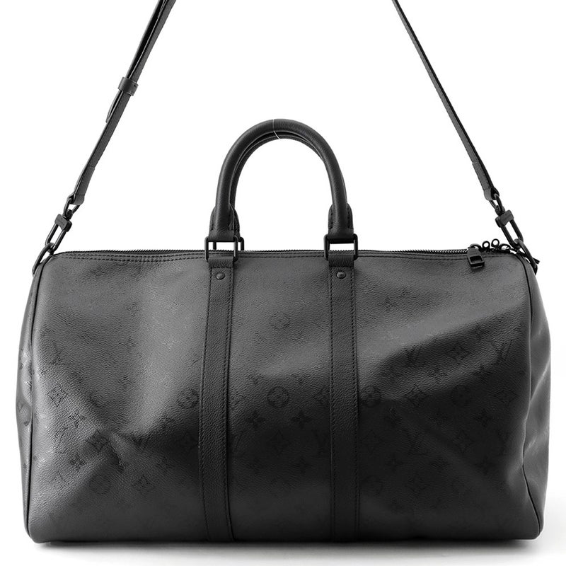 ルイヴィトン ボストンバッグ モノグラム・ミッドナイト キーポル・バンドリエール45 M28403 LOUIS VUITTON 黒 ブラック 2way