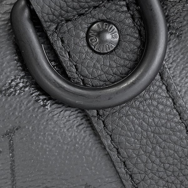 ルイヴィトン ボストンバッグ モノグラム・ミッドナイト キーポル・バンドリエール45 M28403 LOUIS VUITTON 黒 ブラック 2way