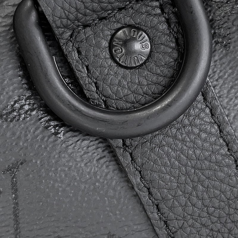 ルイヴィトン ボストンバッグ モノグラム・ミッドナイト キーポル・バンドリエール45 M28403 LOUIS VUITTON 黒 ブラック 2way