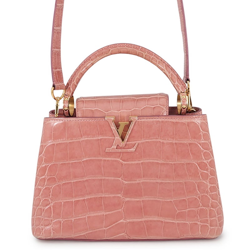 ルイヴィトン ハンドバッグ エキゾチックレザー カプシーヌBB クロコダイル LOUIS VUITTON N92679 2wayショルダー
