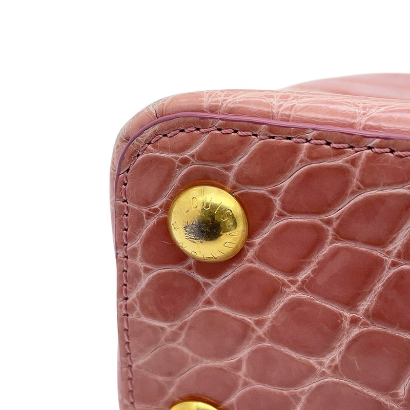 ルイヴィトン ハンドバッグ エキゾチックレザー カプシーヌBB クロコダイル LOUIS VUITTON N92679 2wayショルダー