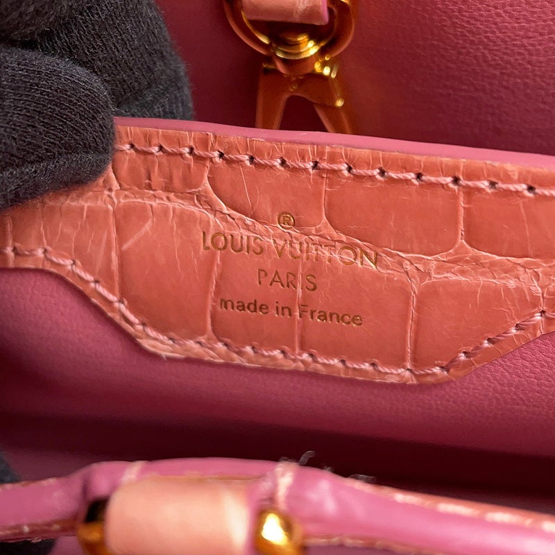 ルイヴィトン ハンドバッグ エキゾチックレザー カプシーヌBB クロコダイル LOUIS VUITTON N92679 2wayショルダー