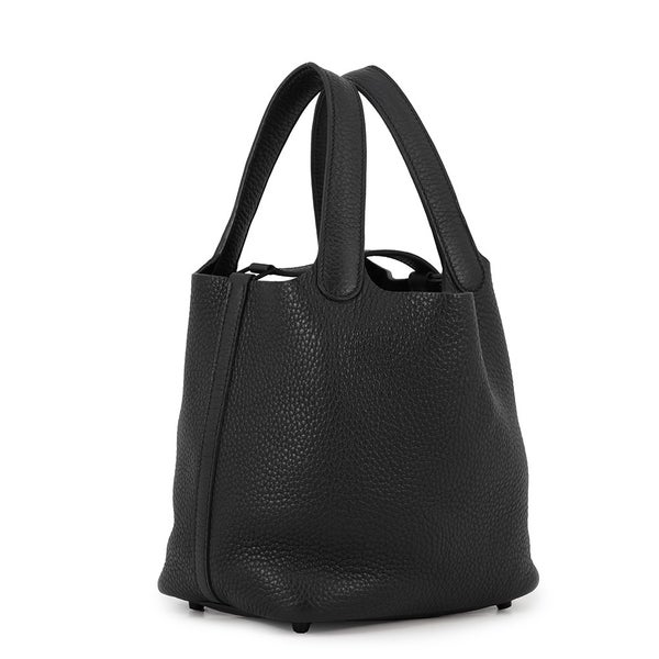 エルメス ハンドバッグ ピコタンロックPM モノクローム ブラック/ブラック金具 トリヨンクレマンス Z刻印 黒