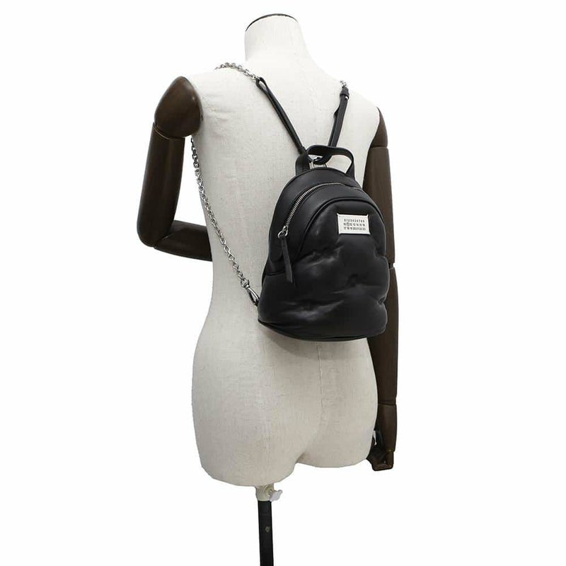 メゾンマルジェラ リュックサック グラムスラム ラムスキン S56WA0014 Maison Margiela ショルダーバッグ 黒 2way