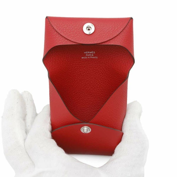 エルメス コインケース バスティア ルージュラデュー エバーカラー W刻印 HERMES 財布