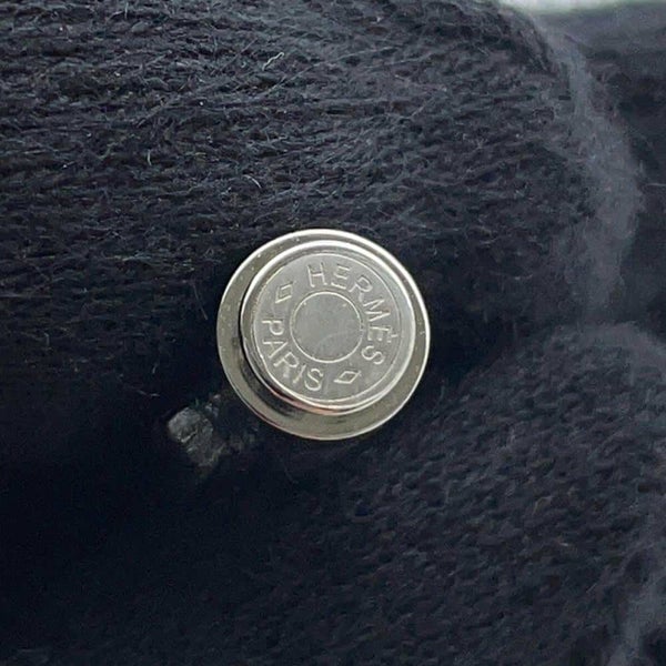 エルメス ピアス シャルニエール PM ブラック/シルバー金具 スイフト HERMES アクセサリー 黒