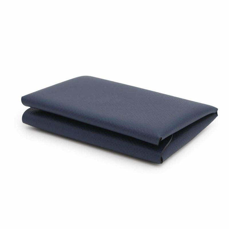 エルメス コインケース カルヴィ デュオ ブルーネイビー/シルバー金具 エプソン B刻印 財布