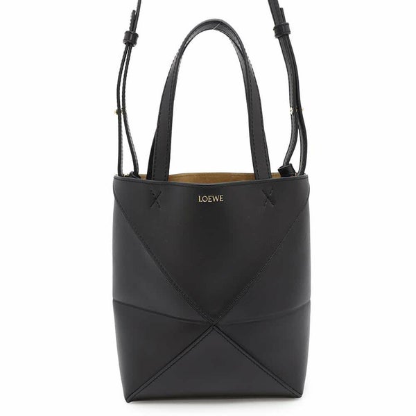 ロエベ ハンドバッグ パズルフォルド ミニトート A657V25X01 LOEWE 2wayショルダーバッグ 黒