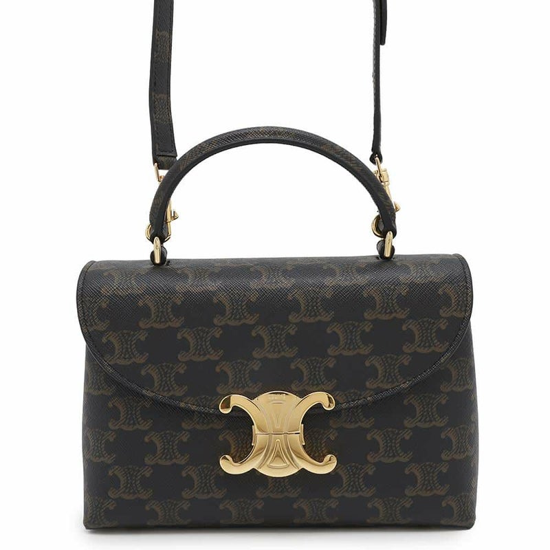 セリーヌ ハンドバッグ トリオンフ ティーン ニノ PVC 118113 CELINE 2way ブラウン